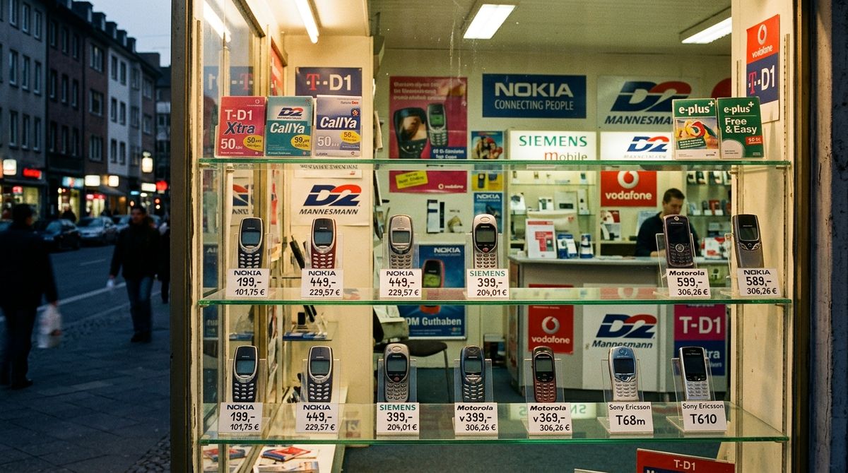 Prodavnica mobilnih telefona nekada: izlog budućnosti